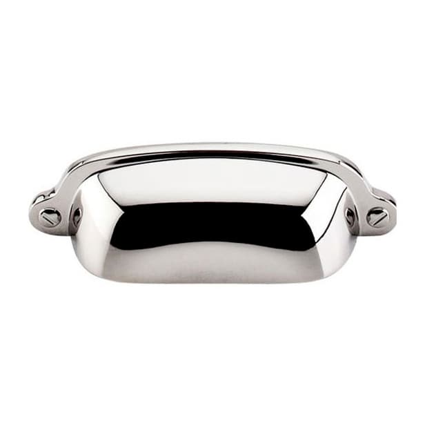 Top Knobs Asbury Cup Pull 2-9/16" (65 mm) Center to Center, Polished Nickel, M1301