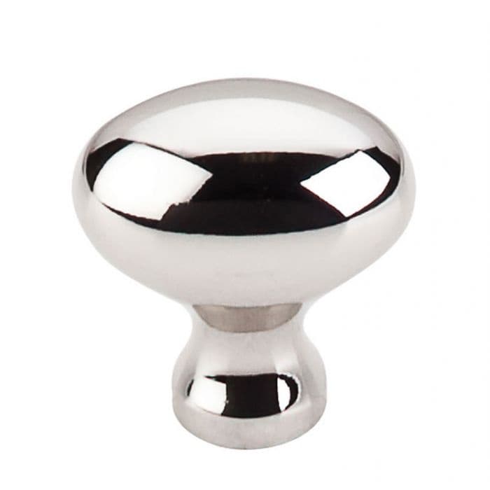 Top Knobs Asbury Series 1-1/4 in (32 mm) L x 3/4 in (19 mm) W Polished Nickel Knob, - M1305