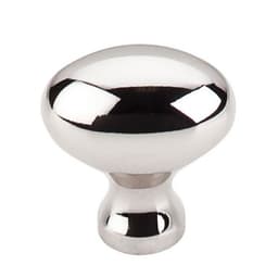 Top Knobs Asbury Series 1-1/4 in (32 mm) L x 3/4 in (19 mm) W Polished Nickel Knob, - M1305