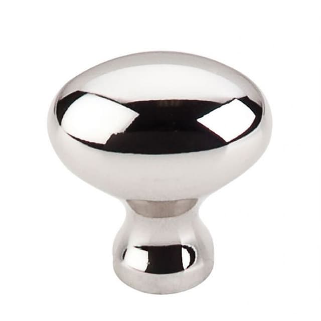 Top Knobs Asbury Series 1-1/4 in (32 mm) L x 3/4 in (19 mm) W Polished Nickel Knob, - M1305