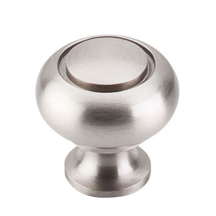 Top Knobs Asbury Series 1-1/4" (32 mm) Diameter Brushed Satin NickelKnob, - M1308