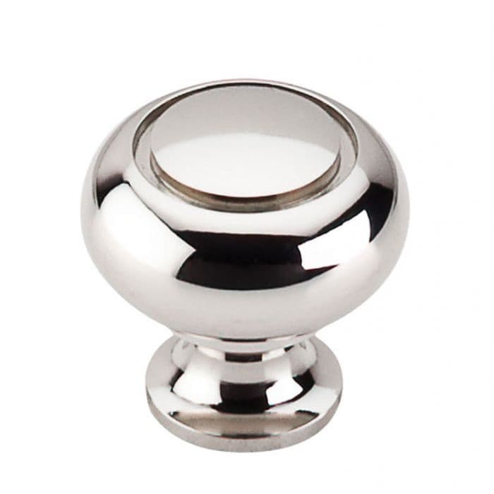 Top Knobs Asbury Series 1-1/4" (32 mm) Diameter Polished NickelKnob, - M1309
