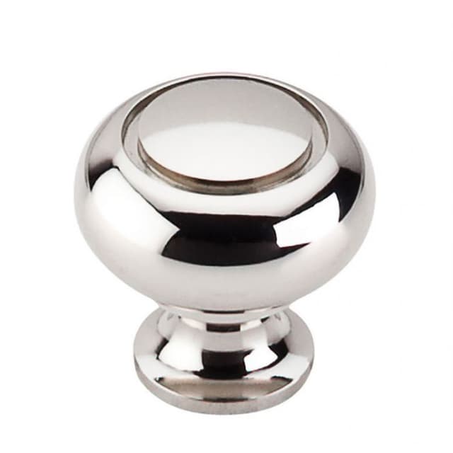 Top Knobs Asbury Series 1-1/4" (32 mm) Diameter Polished NickelKnob, - M1309