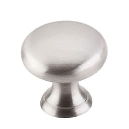 Top Knobs Asbury Series 15/16" (24 mm) Diameter Brushed Satin NickelKnob, - M1310