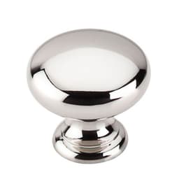Top Knobs Asbury Series 1-1/4" (32 mm) Diameter Polished NickelKnob, - M1312