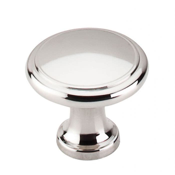 Top Knobs Asbury Series 1-1/8" (28.5 mm) Diameter Polished NickelKnob, - M1317