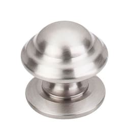 Top Knobs Asbury Series 1-3/8" (35 mm) Diameter Brushed Satin NickelKnob, - M1323