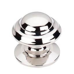 Top Knobs Asbury Series 1-3/8" (35 mm) Diameter Polished NickelKnob, - M1324