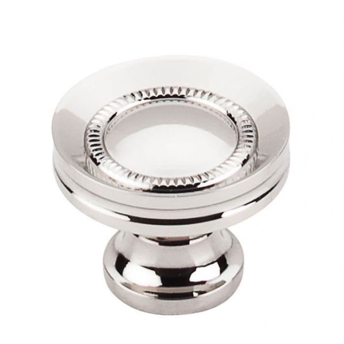 Top Knobs Asbury Series 1-1/4" (32 mm) Diameter Polished NickelKnob, - M1325