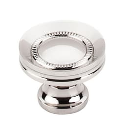 Top Knobs Asbury Series 1-1/4" (32 mm) Diameter Polished NickelKnob, - M1325