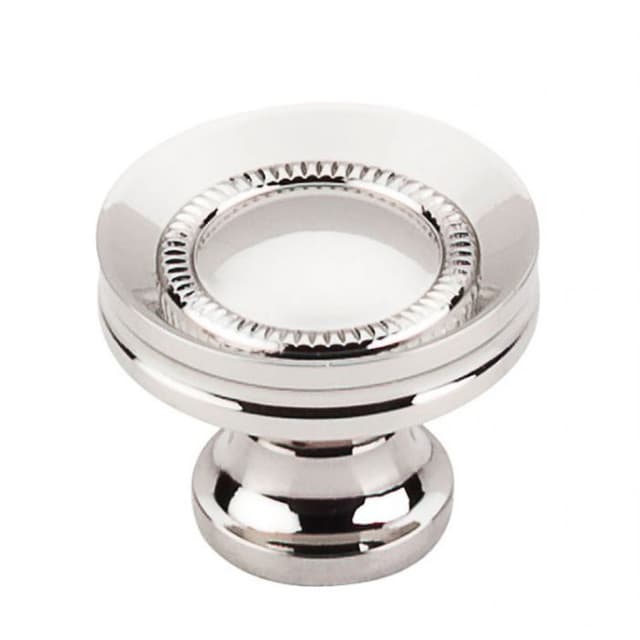 Top Knobs Asbury Series 1-1/4" (32 mm) Diameter Polished NickelKnob, - M1325