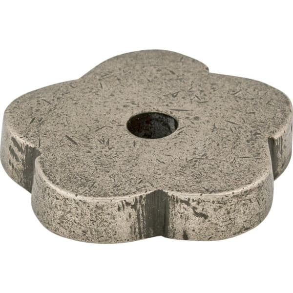 Aspen Flower Backplate 1" Dia Silicon Bronze Light Top Knobs