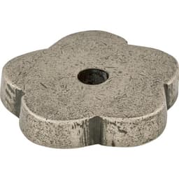 Aspen Flower Backplate 1" Dia Silicon Bronze Light Top Knobs