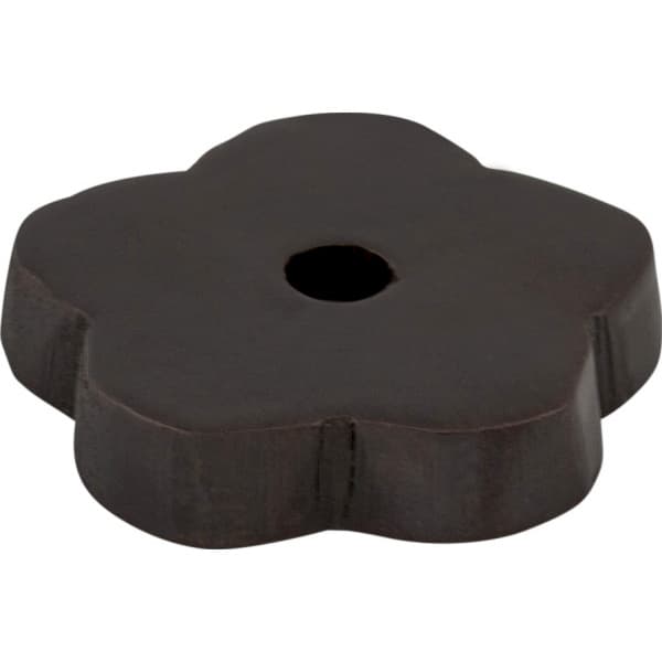 Aspen Flower Backplate 1" Dia Medium Bronze Top Knobs
