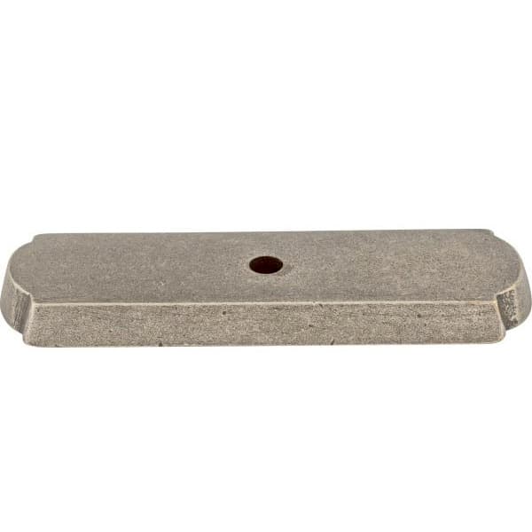 Aspen Rectangle Backplate 2 1/2" Long Silicon Bronze Light Top Knobs