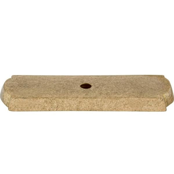 Aspen Rectangle Backplate 2 1/2" Long Light Bronze Top Knobs