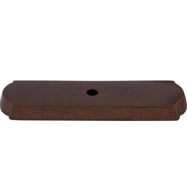 Aspen Rectangle Backplate 2 1/2" Long Mahogany Bronze Top Knobs