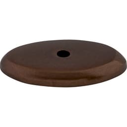 Aspen Oval Backplate 1-1/2" Long Mahogany Bronze Top Knobs