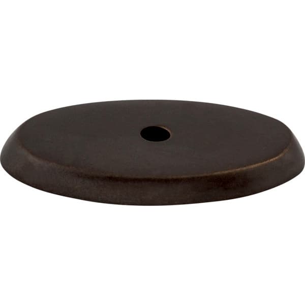 Aspen Oval Backplate 1-3/4" Long Medium Bronze Top Knobs