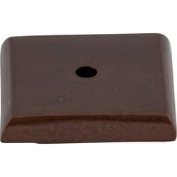 Aspen Square Backplate 1-1/4" Dia Mahogany Bronze Top Knobs