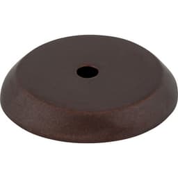 1-1/4" Aspen Round Shape Knob Backplate, Mahogany Bronze