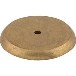 1-3/4" Aspen Round Shape Knob Backplate, Light Bronze