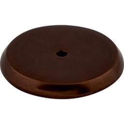 1-3/4" Aspen Round Shape Knob Backplate, Mahogany Bronze