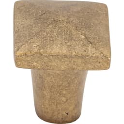 Top Knobs Aspen Series 7/8 in (22 mm) L x 7/8 in (22 mm) W Light Bronze Knob, - M1511