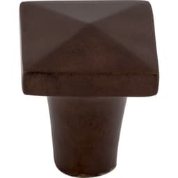 Top Knobs Aspen Series 7/8 in (22 mm) L x 7/8 in (22 mm) W Mahogany Bronze Knob, - M1513