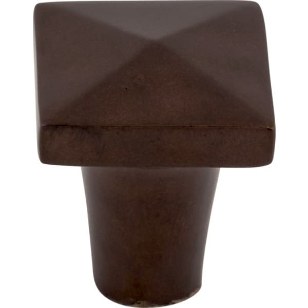 Top Knobs Aspen Series 7/8 in (22 mm) L x 7/8 in (22 mm) W Mahogany Bronze Knob, - M1513
