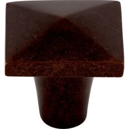 Top Knobs Aspen Series 1-1/4 in (32 mm) L x 1-1/4 in (32 mm) W Mahogany Bronze Knob, - M1518