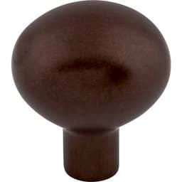 Top Knobs Aspen Series 1-7/16 in (37 mm) L x 1-1/8 in (29 mm) W Mahogany Bronze Knob, - M1533