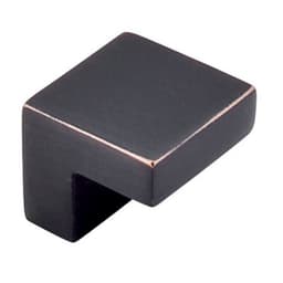 Top Knobs Nouveau Series 1 in (25 mm) L x 3/8 in (10 mm) W Tuscan Bronze Knob, - M1588