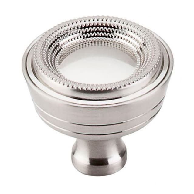 Top Knobs Edwardian Series 1-5/16" (33 mm) Diameter Brushed Satin NickelKnob, - M1594