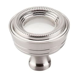 Top Knobs Edwardian Series 1-5/16" (33 mm) Diameter Brushed Satin NickelKnob, - M1594