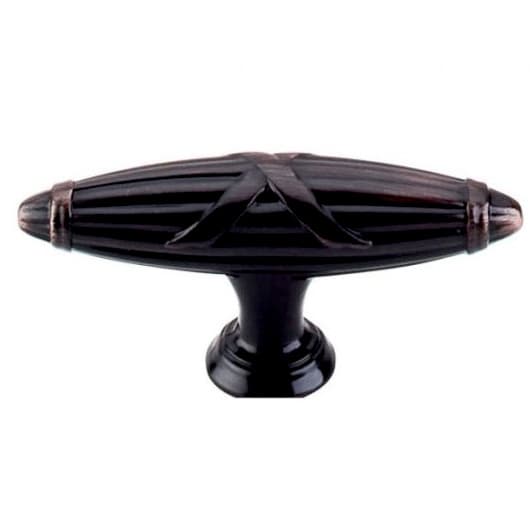 Top Knobs Edwardian Series 2-3/4 in (70 mm) L x 3/4 in (19 mm) W Tuscan Bronze Knob, - M1646