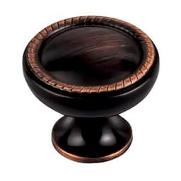 Top Knobs Edwardian Series 1-1/4" (32 mm) Diameter Tuscan BronzeKnob, - M1670