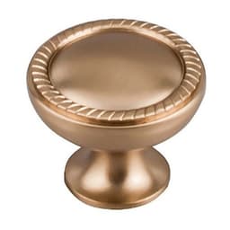 Top Knobs Edwardian Series 1-1/4" (32 mm) Diameter Brushed BronzeKnob, - M1671