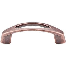 Top Knobs Nouveau Series 3" (76 mm) Center to Center Antique Copper Pull, - M1768