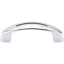 Top Knobs Nouveau Series 3" (76 mm) Center to Center Polished Chrome Pull, - M1771