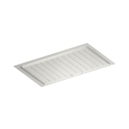 Rev-A-Shelf SBVDT White Polymer Trim-to-Fit Drip Tray for 33" - 36" Vanity Sink Base Cabinets - 12/Pack