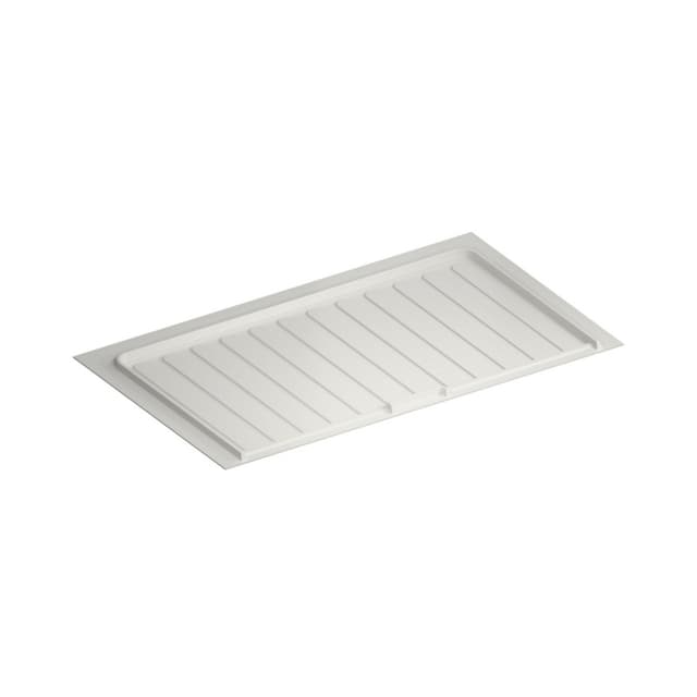 Rev-A-Shelf SBVDT White Polymer Trim-to-Fit Drip Tray for 33" - 36" Vanity Sink Base Cabinets