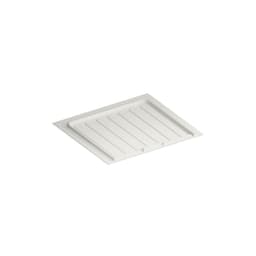 White Flexible Polymer Trim-to-Fit Drip Tray for 21" - 24" Vanity Sink Base Cabinets