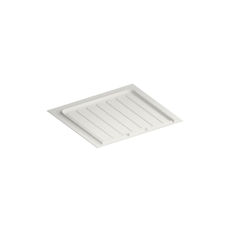 White Flexible Polymer Trim-to-Fit Drip Tray for 21" - 24" Vanity Sink Base Cabinets - 12 Per Pack