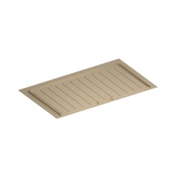 Almond Flexible Polymer Trim-to-Fit Drip Tray for 33" - 36" Vanity Sink Base Cabinets