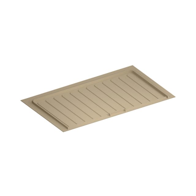 Almond Flexible Polymer Trim-to-Fit Drip Tray for 33" - 36" Vanity Sink Base Cabinets