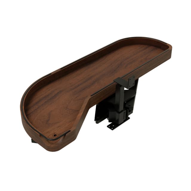 Craftsman Collection Solid Walnut Single-Tier Girasolo w/ Soft-Close and Black Accents for 12" Left Opening/Blind Right Corner Cabinets