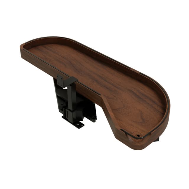 Craftsman Collection Solid Walnut Single-Tier Girasolo w/ Soft-Close and Black Accents for 12" Right Opening/Blind Left Corner Cabinets