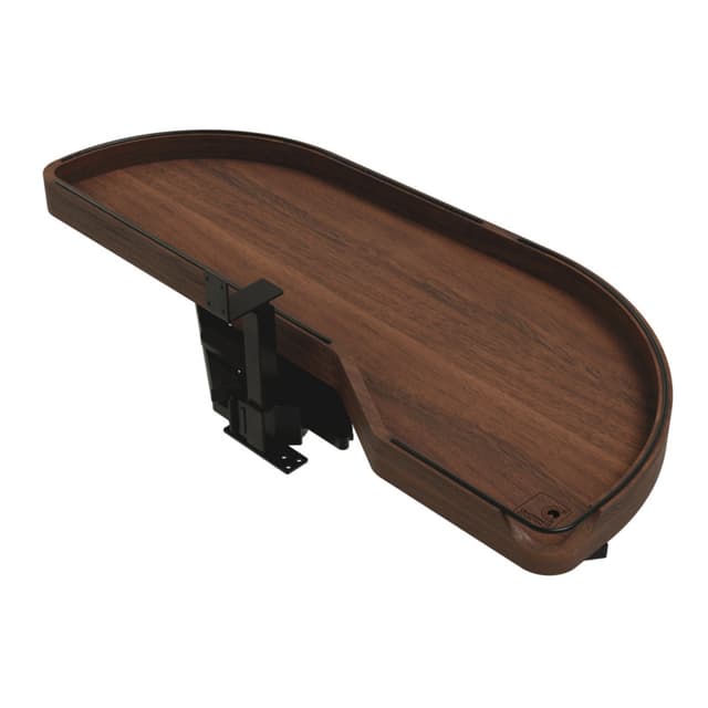 Craftsman Collection Solid Walnut Single-Tier Girasolo w/ Soft-Close and Black Accents for 15" Right Opening/Blind Left Corner Cabinets