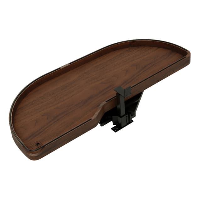 Craftsman Collection Solid Walnut Single-Tier Girasolo w/ Soft-Close and Black Accents for 18" Left Opening/Blind Right Corner Cabinets